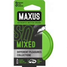 Латексные презервативы разной текстуры «Mixed №3», упаковка 3 шт, Maxus MAXUS Mixed №3, 3 мл., со скидкой