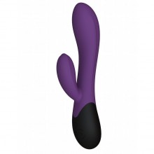 Нагреваемый вагинальный вибратор для точки G с клиторальным отростком «Perseus», цвет фиолетовый, Le Frivole Costumes 05487, длина 20.8 см., со скидкой