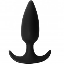 Классическая анальная пробка с ограничителем «Delight Black» из коллекции Spice It Up от Lola Toys, цвет черный, 8010-01lola, длина 8.5 см., со скидкой