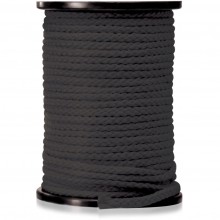 Веревка для фиксации в катушке Fetish Fantasy Series «Bondage Rope 200 Feet», цвет черный, PipeDream 3820-23 PD, 61 м., со скидкой