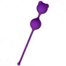 Фиолетовые вагинальные шарики ToyFa A-Toys с ушками, диаметр 2.8, 764013, из материала силикон, длина 16.4 см., со скидкой
