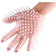 Перчатка с усиками на руку для стимуляции эрогенных зон и массажа Brazzers, BRQ001, из материала силикон, цвет прозрачный, длина 15.5 см.