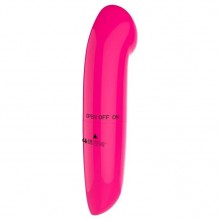Яркий мини-вибратор в форме банана от компании Brazzers, цвет розовый, BRV079, длина 12.5 см., со скидкой