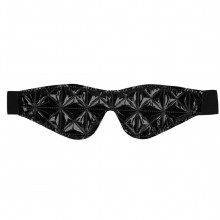 Маска на глаза закрытого типа «Luxury Eye Mask», черная, Shots Media OU348BLK, длина 19.5 см., со скидкой