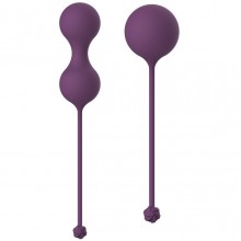 Набор из 2 вагинальных шариков со смещенным центром тяжести «Carmen Lavender Sunset», цвет фиолетовый, Lola Toys 3011-03lola, из материала силикон, длина 18.3 см., со скидкой