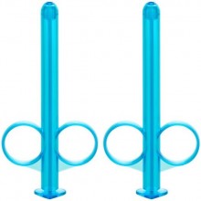 Набор шприцов для введения лубриканта «Lube Tube», цвет голубой, California Exotic Novelties SE-2380-01-2, бренд CalExotics, из материала Пластик АБС, длина 8.25 см., со скидкой