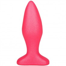 Розовый анальный плаг массажер, длина 11.5 см, 433300, бренд LoveToy А-Полимер, длина 11.5 см., со скидкой