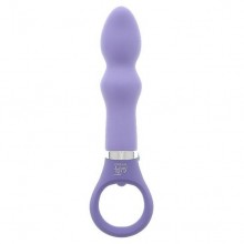 Фиолетовый анальный вибратор «Good Vibes Ring-G Ribbed», рабочая длина 9.5 см, диаметр 3 см, Dream toys 20972, длина 15.5 см.