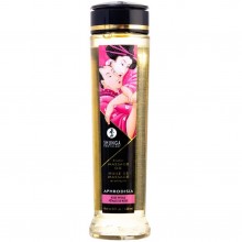 Натуральное массажное масло «Shunga Erotic Massage Oil» с ароматом розы, 240 мл, из материала масляная основа, 240 мл., со скидкой