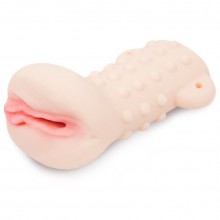 Оригинальный мастурбатор-вагина для мужчин, длина 13.5 см, диаметр 6 см, Пикантные Штучки DP02031, из материала CyberSkin, цвет телесный, длина 13.5 см.