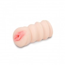 Рельефный реалистичный мастурбатор-вагина, длина 11.5 см, диаметр 5 см, Пикантный Штучки DP02037, бренд Пикантные Штучки, из материала CyberSkin, цвет телесный, длина 11.5 см.