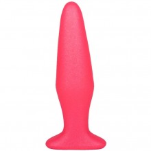 Розовая анальная пробка, длина 14 см, диаметр 3.4 см, Lovetoy 433500, бренд LoveToy А-Полимер, из материала ПВХ, длина 14 см., со скидкой