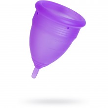 Гигиеническая менструальная чаша «Lila Eromantica», силикон, фиолетовый, размер S, 210339, длина 4.5 см., со скидкой