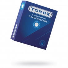 Презервативы классические «Torex №3», латекс, 3 шт, 00901, цвет прозрачный, диаметр 5.2 см., со скидкой