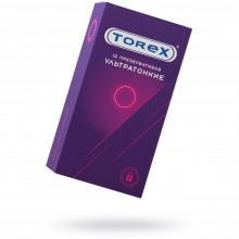 Презервативы ультратонкие «Torex №12», латекс, 12 шт, 00909, цвет прозрачный, длина 18 см., со скидкой