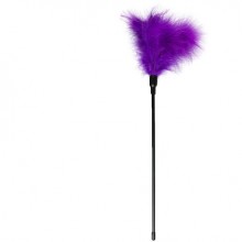 Фиолетовая щекоталка для тиклинга «Feather Tickler», длина 44 см, Easytoys ET253PUR, из материала натуральное перо, длина 44 см., со скидкой