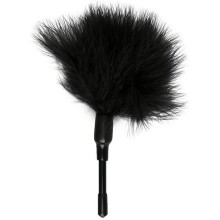 Маленькая черная щекоталка «Feather Tickler», длина 17 см, Easy Toys ET255BLK, из материала натуральное перо, длина 17 см., со скидкой