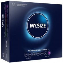 Презервативы «MY.SIZE», размер 69, 36 шт, R&s gmbh, из материала латекс, цвет прозрачный, длина 22.3 см.