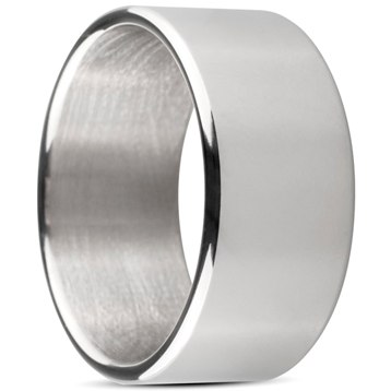 Эрекционное кольцо «Sinner Wide metal head-ring Size L», EDC Collections SIN063, из материала сталь, цвет серебристый, диаметр 3.4 см.