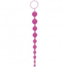 Фиолетовая анальная цепочка «Jelly Butt Beads 10.5», длина 26.7 см, диамтер 2.5 см, NMC 110502, из материала ПВХ, цвет фиолетовый, длина 26.7 см., со скидкой
