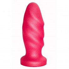 Розовая анальная пробка с рельефом, длина 12.9 см, диаметр 4.1 см, Биоклон 438200, бренд LoveToy А-Полимер, из материала ПВХ, длина 12.9 см., со скидкой