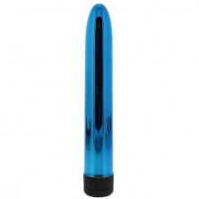 Голубой классический вибратор «Krypton Stix 6» с гладкой поверхностью, длина 15.2 см, диаметр 2.5 см, NMC 110491, из материала пластик АБС, длина 15.2 см., со скидкой