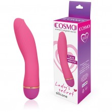 Розовый вибратор с 20 режимами вибрации, длина 13 см, диаметр 3.3 см, csm-23132-25, бренд Bior Toys, коллекция Cosmo, длина 13 см.