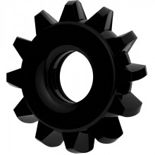 Черное эрекционное кольцо для пениса «Power Plus», Lovetoy LV1432, бренд Биоритм, из материала TPE, диаметр 4.5 см., со скидкой