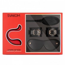 Лимитированный подарочный набор «Unlimited Pleasure», черно-красный, Svakom S99, из материала силикон, длина 11.8 см., со скидкой