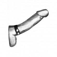 Ремень-утяжка на пенис с регулировкой диаметра и металлическими кнопками, Джага-Джага 901-04 BX DD, длина 19.5 см., со скидкой