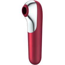 Вакуумно-волновой стимулятор Satisfyer «Dual Love» с возможностью управления со смартфона, красный, J2018-99-2, длина 16 см., со скидкой