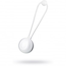 Белый вагинальный шарик «Lily», диаметр 3.1 см, 35 гр, TOYFA 564004, из материала Силикон, коллекция Leroina, длина 10.5 см., со скидкой