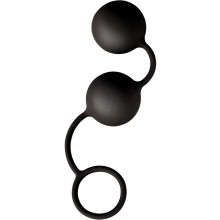 Черные силиконовые анальные шарики «Flash Blaze», Lola games 9007-01Lola, цвет черный, длина 9 см.