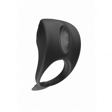 Эрекционное кольцо с вибрацией и электростимуляцией «C-spot Massager», Shots ELC022BLK, бренд Shots Media, длина 8.5 см., со скидкой