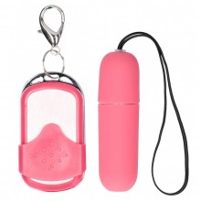 Вибропуля «Remote Vibrating Bullet» розового цвета, Shots media SHT078PNK, из материала пластик АБС, цвет розовый, длина 6.3 см., со скидкой
