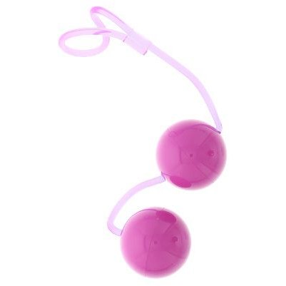 Вагинальные шарики на мягкой сцепке «Good Vibes Perfect Balls», цвет фиолетовый, Dream toys 20079, из материала ПВХ, диаметр 3 см., со скидкой
