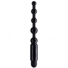 Черная виброцепочка «Anal Play», общая длина 12.5 см, Seven creations 51119, длина 12.5 см., со скидкой