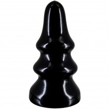 Черная анальная пробка «Magnum 19» из ПВХ, рабочая длина 20.5 см, диаметр 9.3 см, Lovetoy 421900, цвет черный, длина 22 см., со скидкой