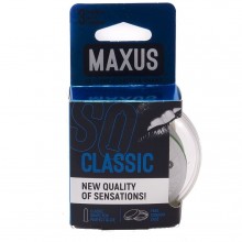 Классические презервативы в пластиковом кейсе «MAXUS Classic», 3 шт, цвет прозрачный, длина 18 см., со скидкой