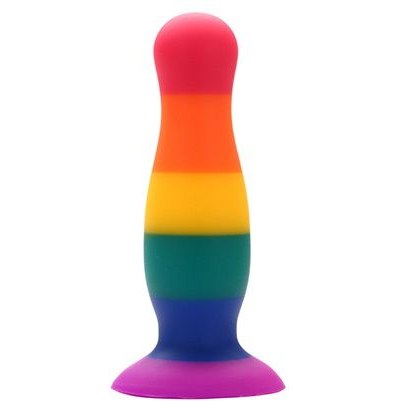 Разноцветная анальная пробка «Colourful Plug», общая длина 14.5 см, Dream toys 21701, из материала силикон, длина 14.5 см., со скидкой