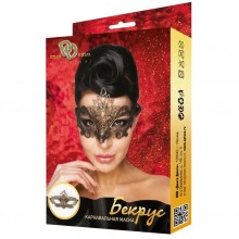 Карнавальная маска «Бекрус» золотистого цвета, Джага-Джага 963-09 BX DD, из материала полиэстер