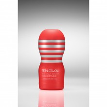 Мастурбатор «Original Vaccum Cup» с эффектом всасывания, Tenga TOC-201, из материала TPE, цвет красный, длина 15.5 см., со скидкой