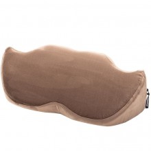 Подушка для любви «Mustache Wedge», коричневая микрофибра, Liberator 14975464, из материала полиэстер, длина 60.1 см.