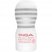Одноразовый мастурбатор «Original Vaccum Cup Gentle» в легком пластиковом корпусе, Tenga TOC-201S, из материала TPE, длина 15.5 см., со скидкой