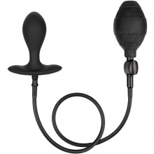 Расширяющаяся анальная пробка «Weighted Silicone Inflatable Plug», диаметр до накачивания 3.25 см, California Exotic SE-0429-10-3, из материала силикон, цвет черный, длина 7.5 см.