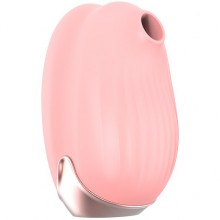Розовый вибростимулятор «Cherubic» с вакуумной стимуляцией для клитора, Violet V204R1, бренд Viotec, из материала силикон, длина 8.6 см., со скидкой
