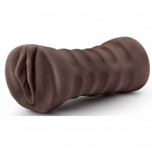 Коричневый мастурбатор-вагина «Hot Chocolate Brianna» с вибропулей, Blush novelties BL-73516, длина 13 см.