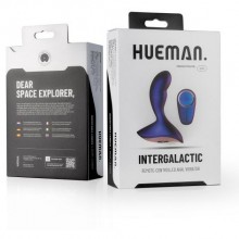 Стильный массажер простаты «Intergalactic» с пультом управления, фиолетовый, рабочая длина 8.5 см, EDC Wholesale HUE005, бренд EDC Collections, из материала силикон, коллекция Hueman, длина 12.6 см.