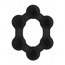 Стимулирующее утяжеленное эрекционное кольцо «Weighted Cock Ring No.83», черное, Shots SON083BLK, бренд Shots Media, из материала силикон, коллекция SONO, диаметр 8.2 см., со скидкой