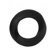 Среднее эрекционное кольцо «Cock Ring N0.84» спиралевидной формы, черное, Shots SON084BLK, бренд Shots Media, из материала силикон, коллекция SONO, диаметр 4.8 см., со скидкой